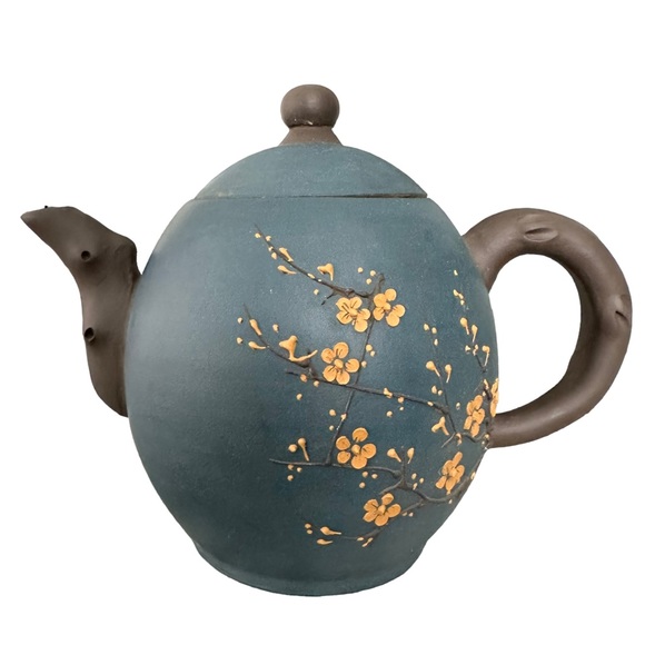 Yi Xing Kitchen Yi Xing Yixing Cherry Blossom Clay Infuser Tea Pot